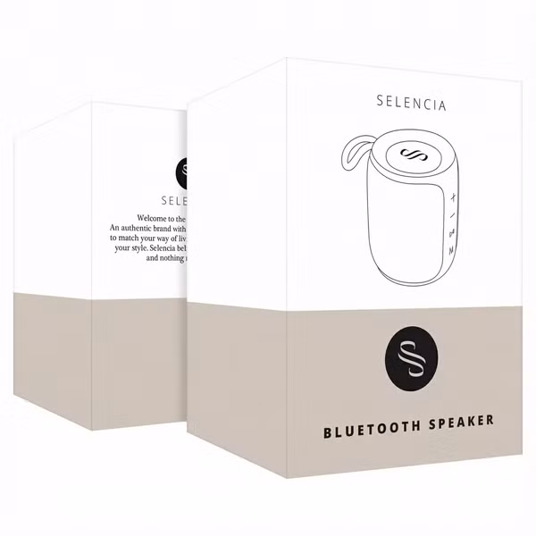 Selencia AquaPlay Bluetooth-Lautsprecher - Drahtloser Lautsprecher - Wasserdicht - Bordeaux