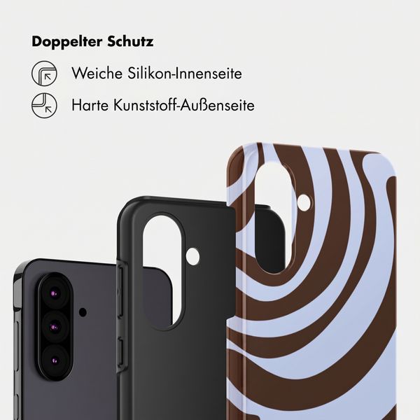 Selencia Vivid Back Cover Samsung Galaxy A36 / A56 - Dream Swirl Chocolate