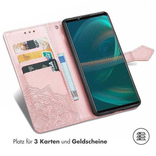 imoshion Mandala Klapphülle für das Sony Xperia 5 IV - Rose Gold