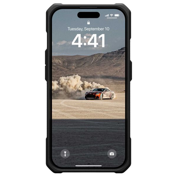 UAG Monarch Backcover für das iPhone 15 Pro - Carbon Fiber