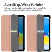 imoshion Trifold Klapphülle Apple iPad 11 (2025) 11 Zoll / iPad 10 (2022) 10.9 Zoll - Rosé gold