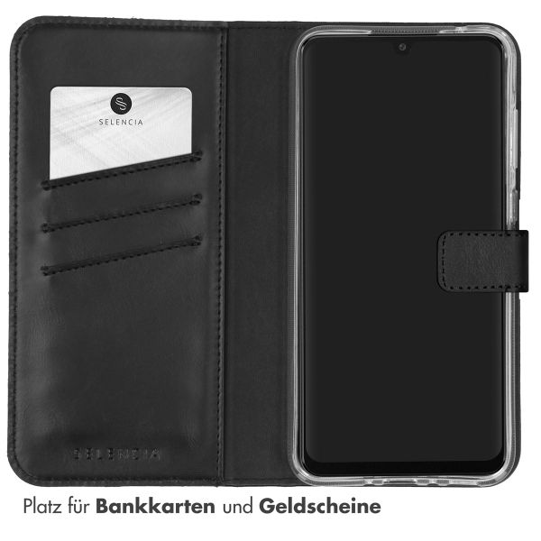 Selencia Echtleder Klapphülle Samsung Galaxy A35 - Schwarz