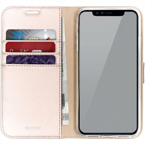 Accezz Wallet TPU Klapphülle Apple iPhone Xs Max - Gold