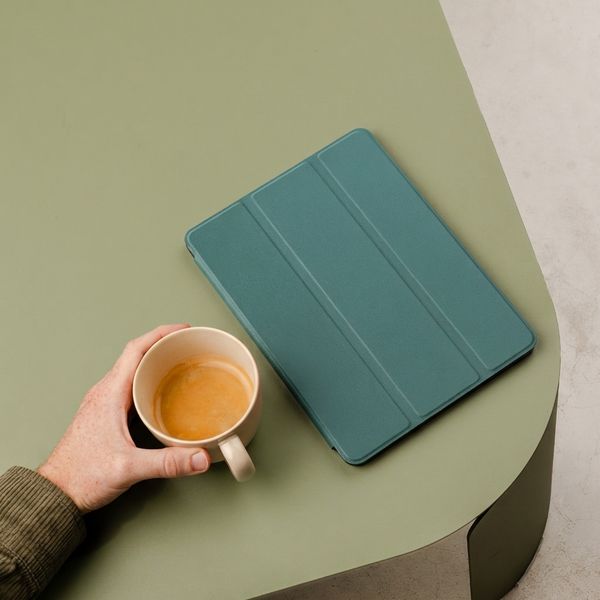 imoshion Trifold Klapphülle Samsung Galaxy Tab A11 Plus - Dunkelgrün