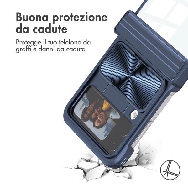 imoshion Back Cover mit Kameraschieber Samsung Galaxy Z Flip 4 - Dunkelblau