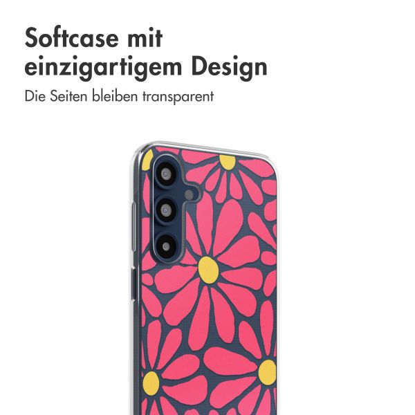 imoshion  Design Hülle für das Samsung Galaxy A16 - Dusty Rose Flowers Connect