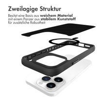 imoshion Rugged Hybrid Carbon Case mit MagSafe für das iPhone 15 Pro - Schwarz