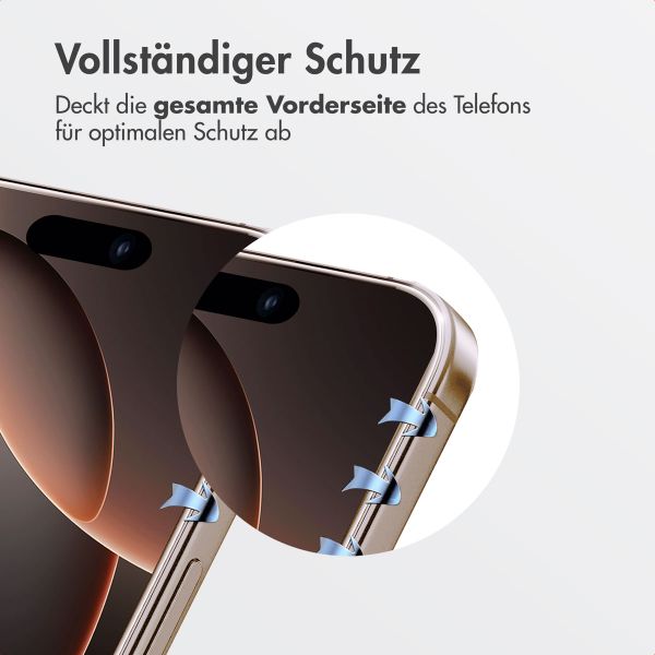 Accezz Gehärteter Glas-Schutz + Applikator Apple iPhone 16 Pro Max