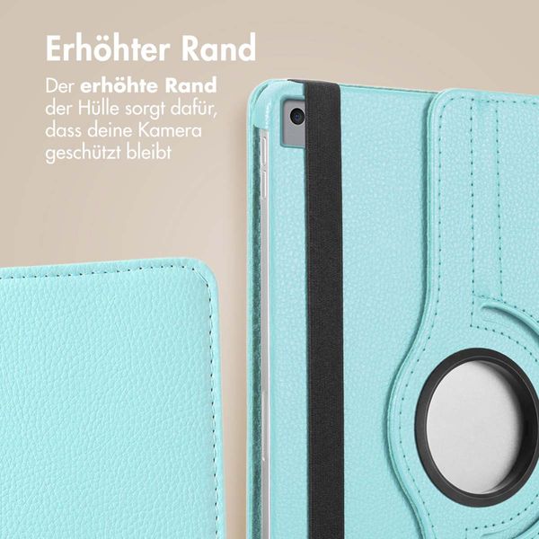 imoshion 360° drehbare Klapphülle Apple iPad 9 (2021) 10.2 Zoll / iPad 8 (2020) 10.2 Zoll / iPad 7 (2019) 10.2 Zoll - Hellblau