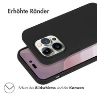 Accezz Color TPU Hülle Apple iPhone 14 Pro - Schwarz