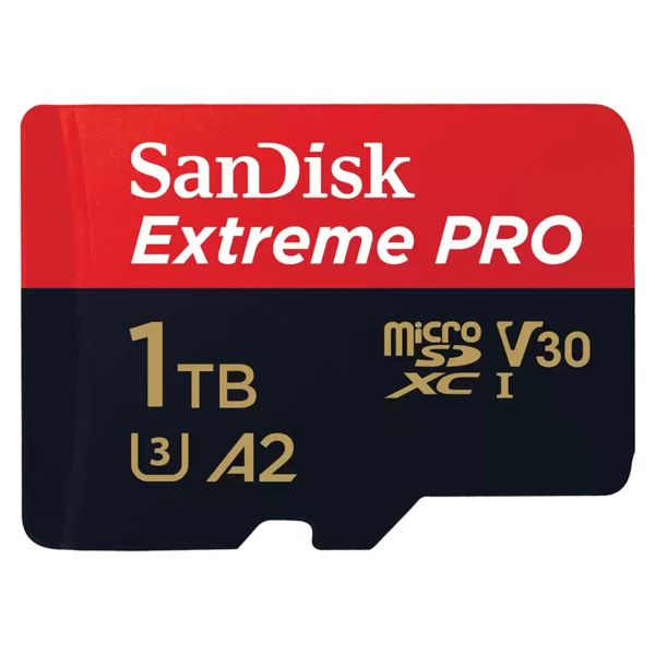 SanDisk microSD Extreme PRO - 1TB - Inklusive SD-Adapter und RescuePro Deluxe - UHS-I/U3/Full HD/4K UHD