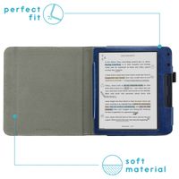 imoshion Vegan Leather Klapphülle Kobo Libra Colour - Dunkelblau