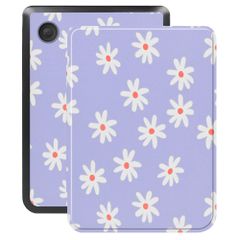 imoshion Design Slim Hard Case Klapphülle Kobo Clara Colour / BW - Flowers Distance