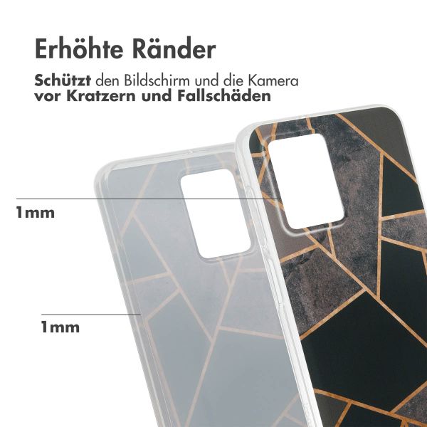 imoshion Design Hülle für das Motorola Moto G54 - Black Graphic