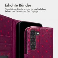 imoshion Design Klapphülle Samsung Galaxy S23 - Crush Check Coral Dust