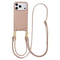 Selencia Nova HandyHülle mit Kordel und Kartenhalter Apple iPhone 18 Pro Max / 17 Pro Max - Dusty Rose