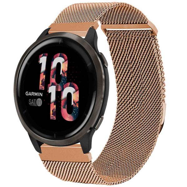 imoshion Magnetisches Milanaise Armband -   Universelle 22 mm Anschluss - Größe S - Rosé gold