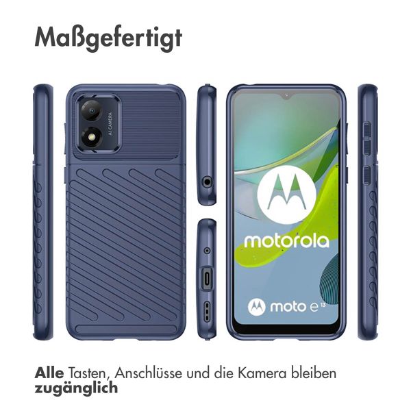 imoshion Thunder Backcover für das Motorola Moto E13 - Dunkelblau