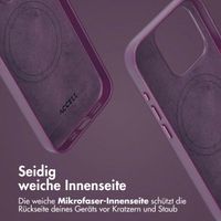 Accezz 2-in-1 Klapphülle aus Leder mit MagSafe für das iPhone 15 Pro - Heath Purple