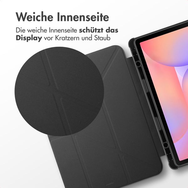 imoshion Origami Klapphülle Samsung Galaxy Tab S9 11.0 Zoll / S10 Lite / S10 FE / S9 FE 10.9 Zoll - Schwarz
