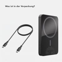 Selencia Vivid Powerbank 5.000 mAh - MagSafe und Qi - Black / Wavy Baby Sorbet