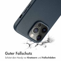 Accezz MagSafe Leather Backcover iPhone 14 Pro Max - Nightfall Blue