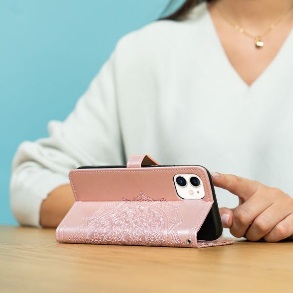 imoshion Mandala Klapphülle Apple iPhone 16e - Rose Gold