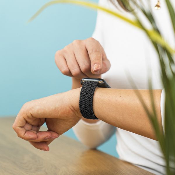 imoshion Geflochtenes Nylon-Armband für die Amazfit GTS / BIP - Schwarz