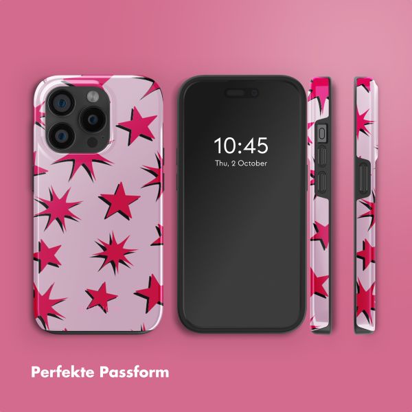 Selencia Vivid Rückabdeckung mit MagSafe Apple iPhone 15 Pro - Stars Rubine Red Light Pink