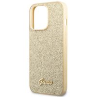 Guess Glitter Flakes Back Cover Apple iPhone 14 Pro Max - Gold