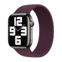 Apple Geflochtenes Solo Loop für das  Apple Watch | 44/45/46/49 mm - Größe 9 - Dark Cherry