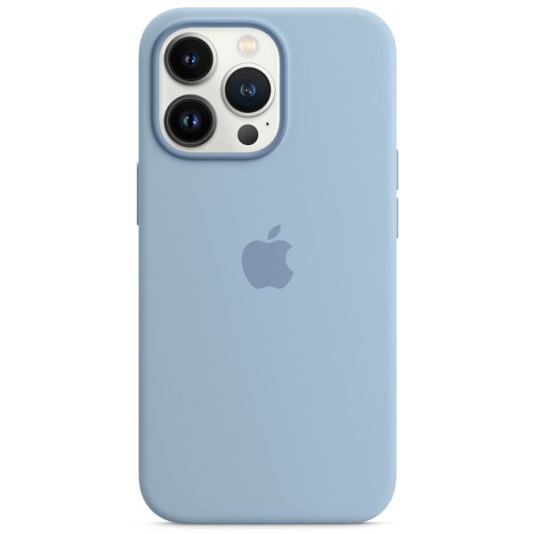 Apple Silikon-Case MagSafe für das iPhone 13 Pro - Blue Fog