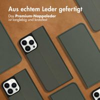 Accezz Premium Leather Slim Klapphülle Apple iPhone 13 Pro Max - Grün