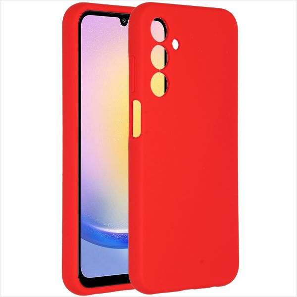 Accezz Liquid Silikoncase für das Samsung Galaxy A25 (5G) - Rot