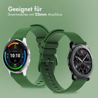 imoshion Sport-Silikonarmband mit Schnalle - Universelle 22 mm Anschluss - Dunkelgrün