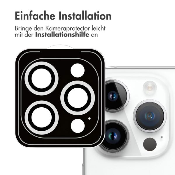 imoshion ﻿2er-Pack Objektivschutz für Kamera für das Apple iPhone 14 Pro / 14 Pro Max - Silber