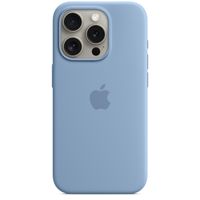 Apple Silikon-Case MagSafe für das Apple iPhone 15 Pro - Winter Blue