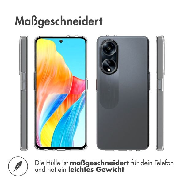 Accezz TPU Clear Cover für das Oppo A98 - Transparent