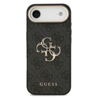 Guess 4G Metal Logo Back Cover Apple iPhone Air - Gold Edge - Black