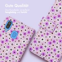 imoshion Design Klapphülle für das Samsung Galaxy A40 - Purple Flowers