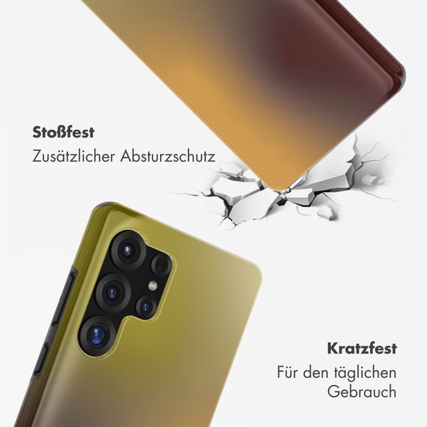 Selencia Vivid Back Cover Samsung Galaxy S25 Ultra - Gradient Olive Dust