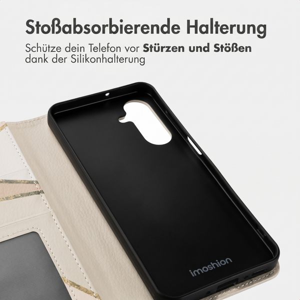 imoshion Design Klapphülle Samsung Galaxy A26 - Beige Graphic