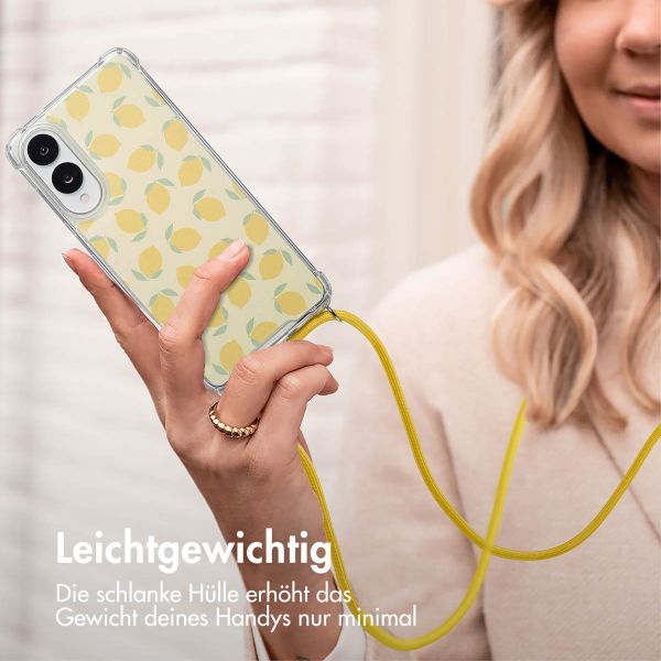 imoshion Design Hülle mit Band Samsung Galaxy S25 Edge - Citrus Dream