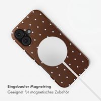 Selencia Vivid Rückabdeckung mit MagSafe Apple iPhone 16 - Happy Dots Chocolate