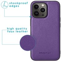 imoshion Luxuriöse Portemonnaie-Klapphülle iPhone 13 Pro - Violett