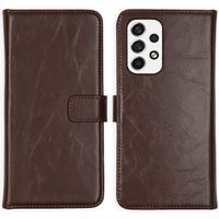 Selencia Echtleder Klapphülle Samsung Galaxy A53 - Braun