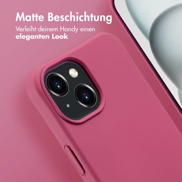 imoshion Color Backcover mit abtrennbarem Band MagSafe für das iPhone 15 - Raspberry