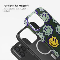 Selencia Vivid Rückabdeckung mit MagSafe Apple iPhone 15 Pro - Wavy Smiley Green