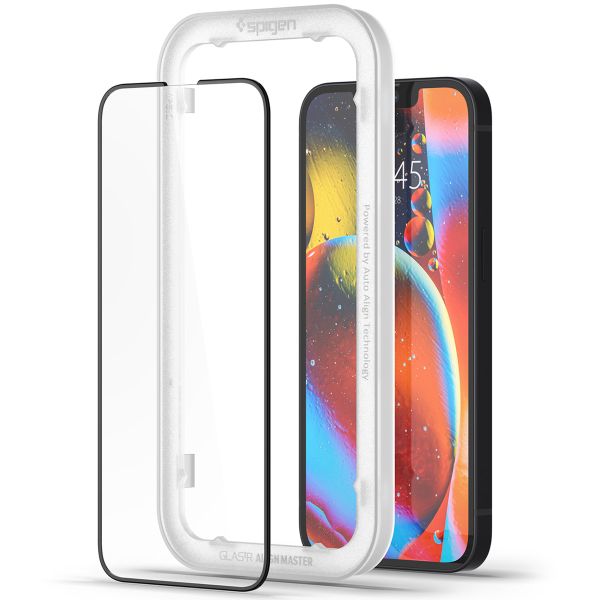 Spigen AlignMaster Full Cover Screen Protector 2-Pack für das iPhone 13 / 13 Pro - Schwarz