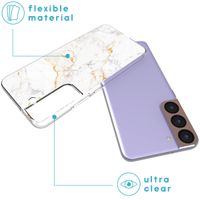imoshion Design Hülle Samsung Galaxy S22 - White Marble